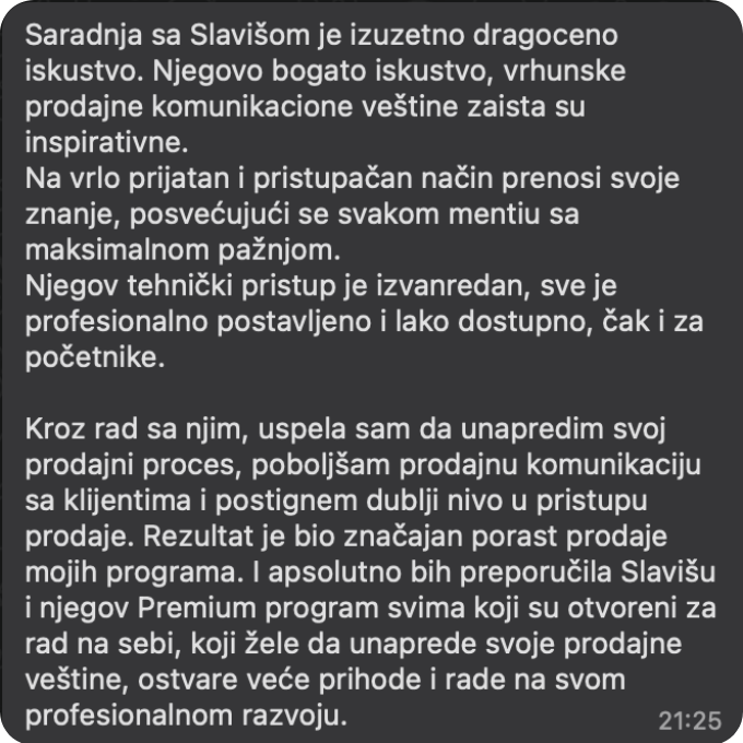 Utisak klijenta